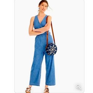 Point Sur (Jcrew) wide leg jumpsuit.